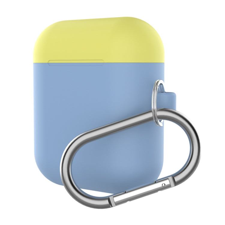 Earphones Thicken Split Anti-fall Silicone Case with Carabiner for Apple Airpods