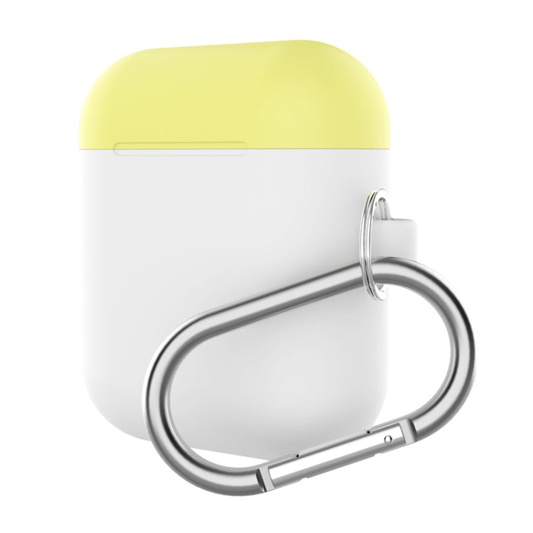 Earphones Thicken Split Anti-fall Silicone Case with Carabiner for Apple Airpods