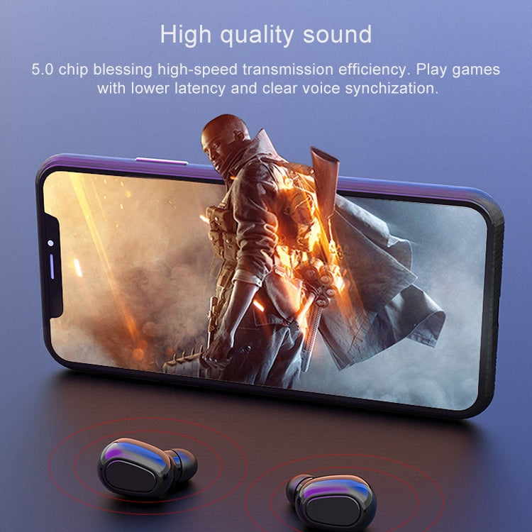 L21 9D Sound Effect Bluetooth 5.0 Wireless Bluetooth Earphone with Charging Box, Support for HD Calls