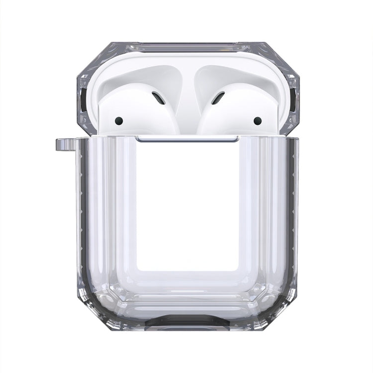 Wireless Earphones Charging Box Transparent TPU Protective Case for Apple AirPods 1 / 2