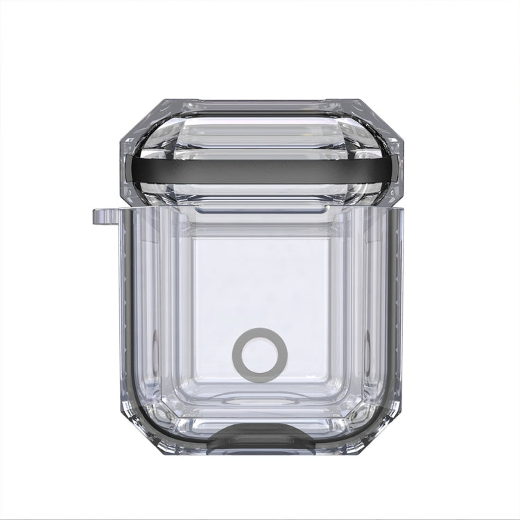 Wireless Earphones Charging Box Transparent TPU Protective Case for Apple AirPods 1 / 2