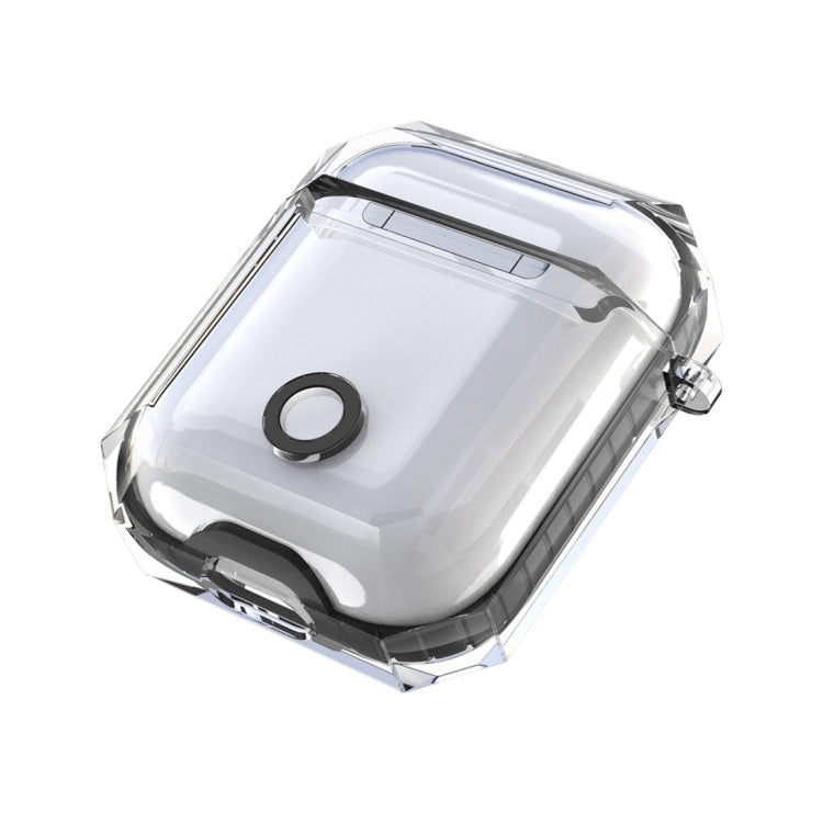 Wireless Earphones Charging Box Transparent TPU Protective Case for Apple AirPods 1 / 2