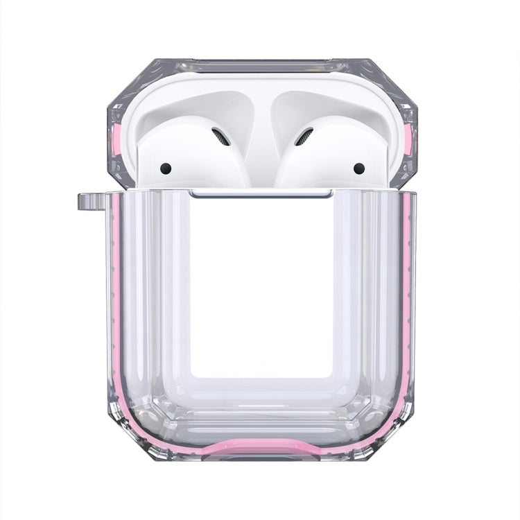 Wireless Earphones Charging Box Transparent TPU Protective Case for Apple AirPods 1 / 2