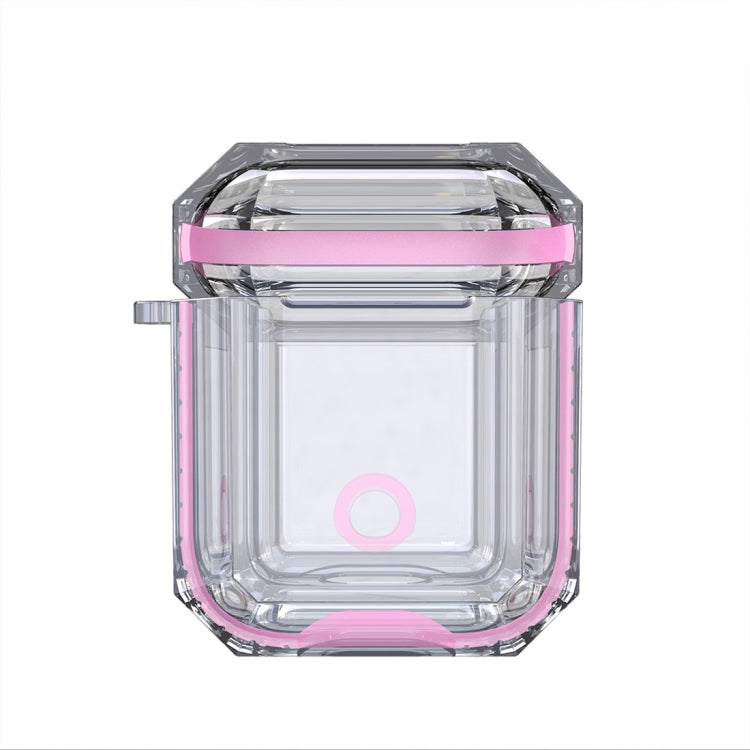 Wireless Earphones Charging Box Transparent TPU Protective Case for Apple AirPods 1 / 2