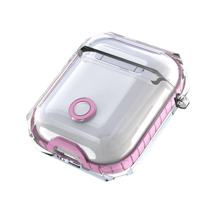Wireless Earphones Charging Box Transparent TPU Protective Case for Apple AirPods 1 / 2