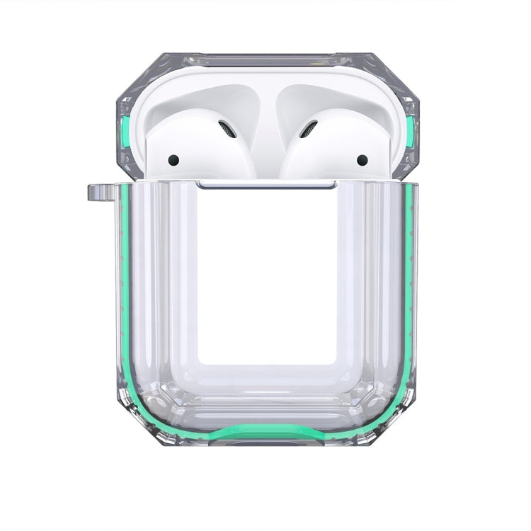 Wireless Earphones Charging Box Transparent TPU Protective Case for Apple AirPods 1 / 2