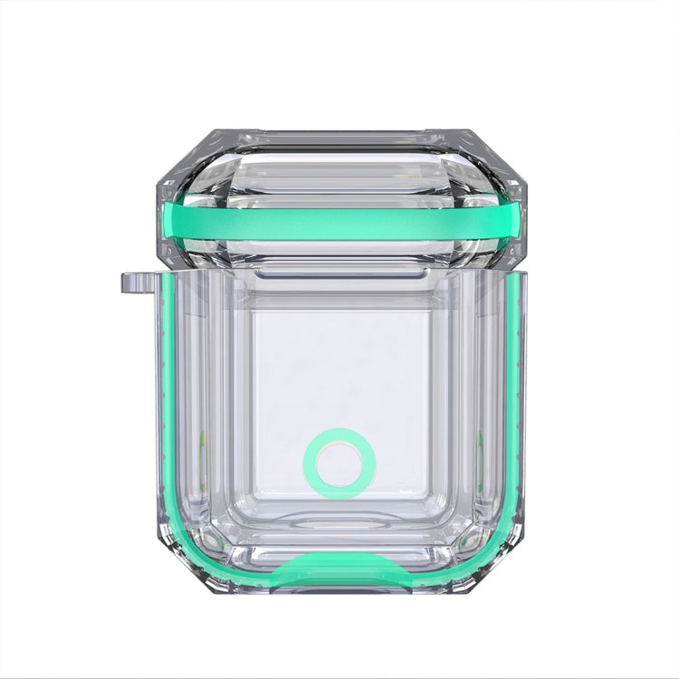 Wireless Earphones Charging Box Transparent TPU Protective Case for Apple AirPods 1 / 2