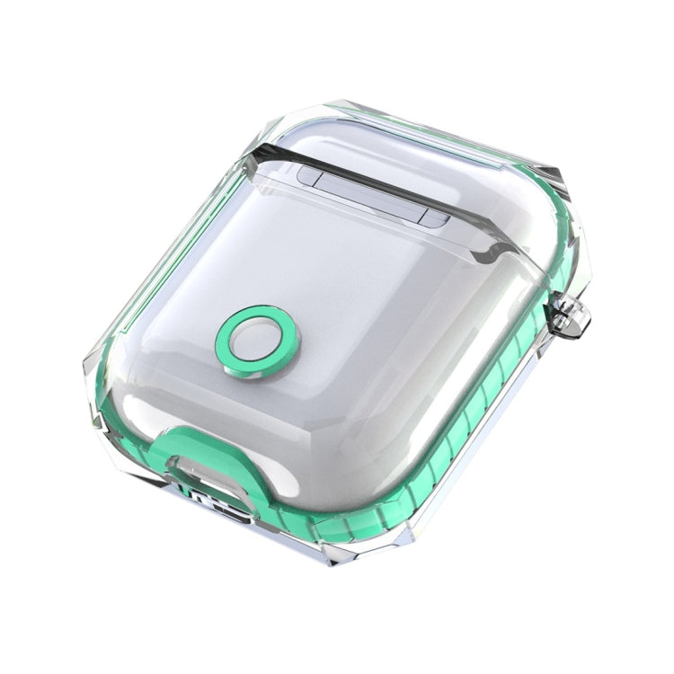 Wireless Earphones Charging Box Transparent TPU Protective Case for Apple AirPods 1 / 2