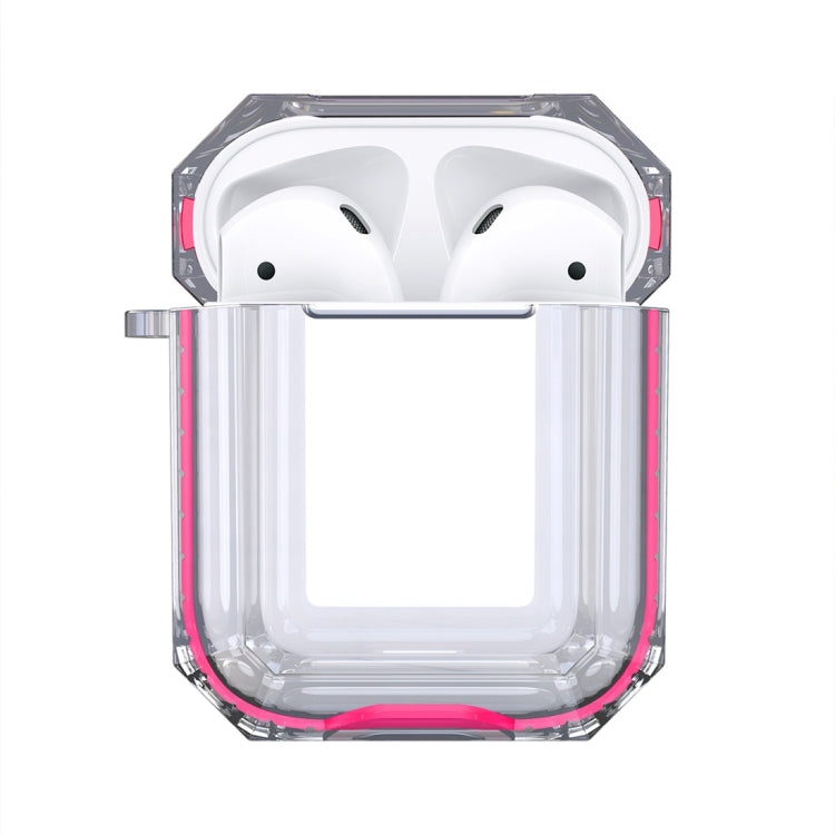 Wireless Earphones Charging Box Transparent TPU Protective Case for Apple AirPods 1 / 2