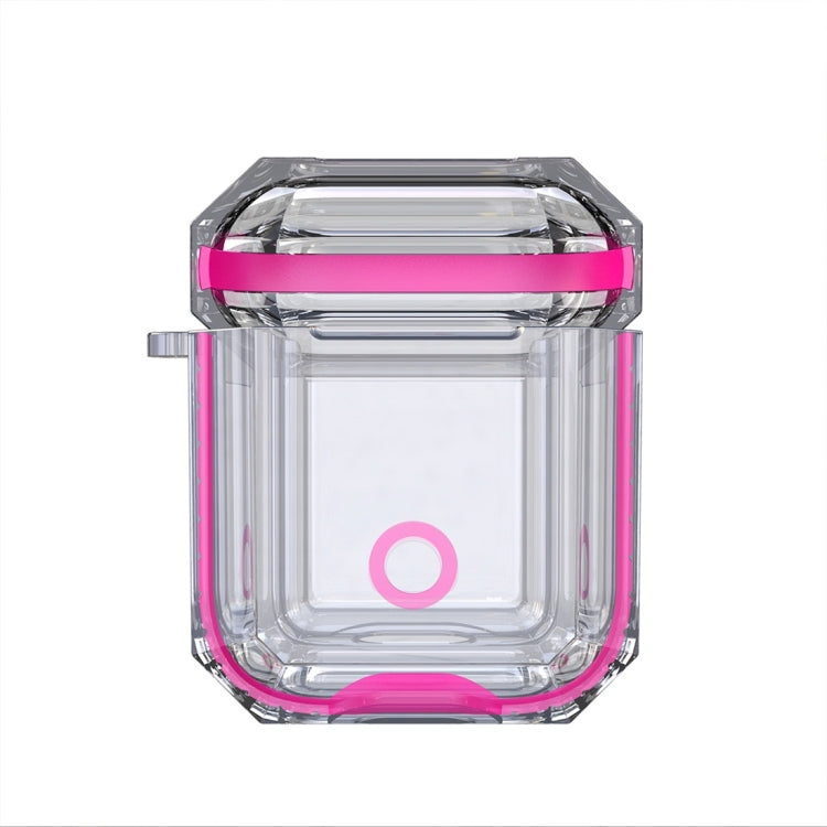 Wireless Earphones Charging Box Transparent TPU Protective Case for Apple AirPods 1 / 2