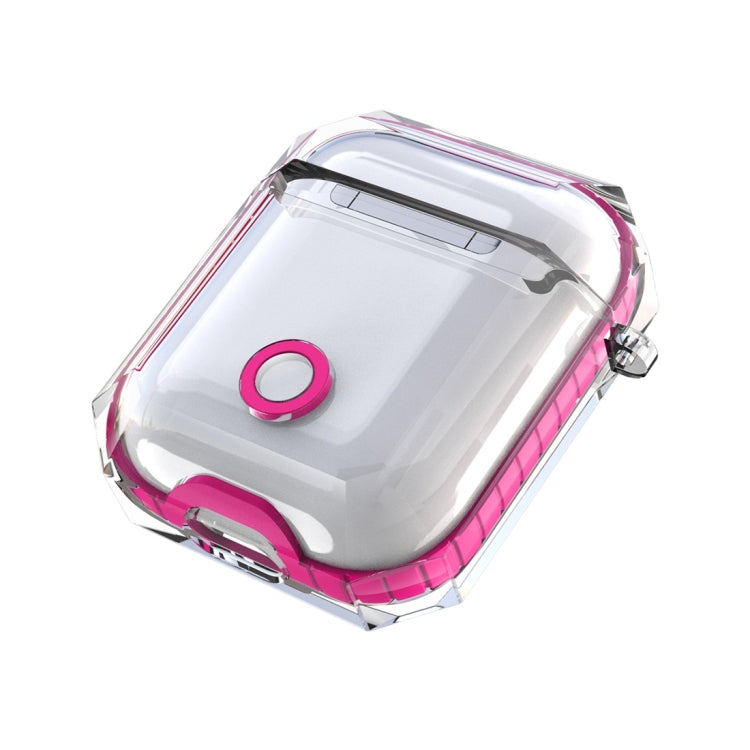 Wireless Earphones Charging Box Transparent TPU Protective Case for Apple AirPods 1 / 2