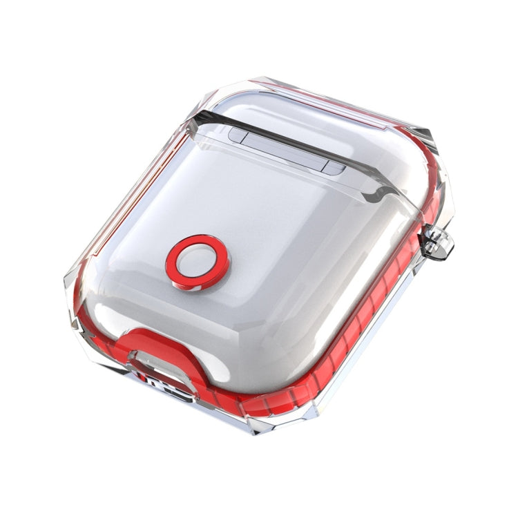 Wireless Earphones Charging Box Transparent TPU Protective Case for Apple AirPods 1 / 2