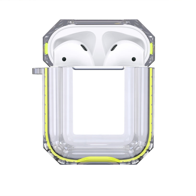 Wireless Earphones Charging Box Transparent TPU Protective Case for Apple AirPods 1 / 2