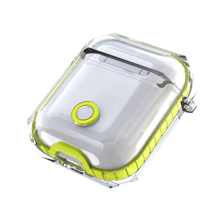 Wireless Earphones Charging Box Transparent TPU Protective Case for Apple AirPods 1 / 2