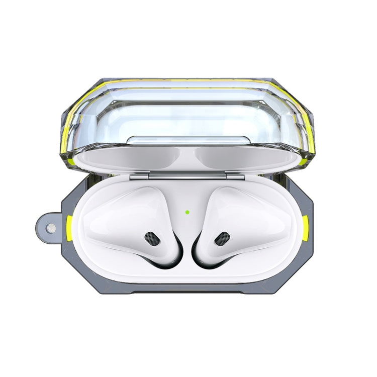 Wireless Earphones Charging Box Transparent TPU Protective Case for Apple AirPods 1 / 2