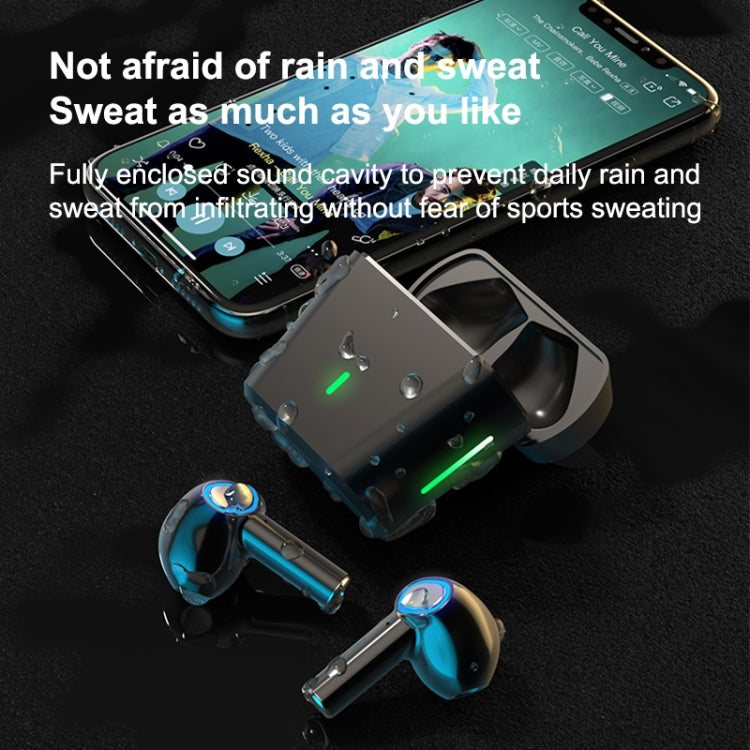 L35 TWS Smart Noise Reduction Semi-in-ear Bluetooth Gaming Earphone with Charging Case, Support Touch & HD Call