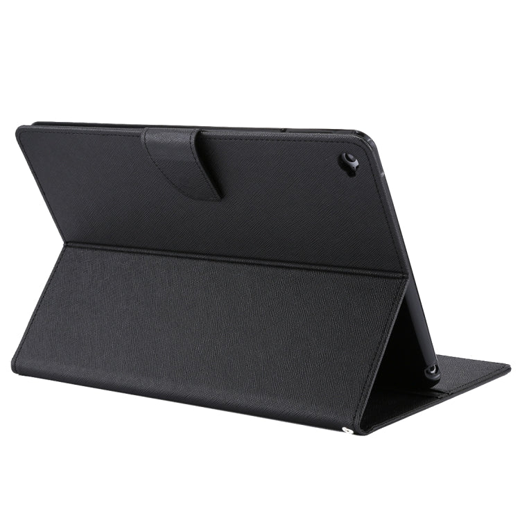 GOOSPERY FANCY DIARY for iPad Air 2 Cross Texture Leather Case with Card Slot & Holder & Wallet