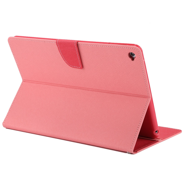 GOOSPERY FANCY DIARY for iPad Air 2 Cross Texture Leather Case with Card Slot & Holder & Wallet