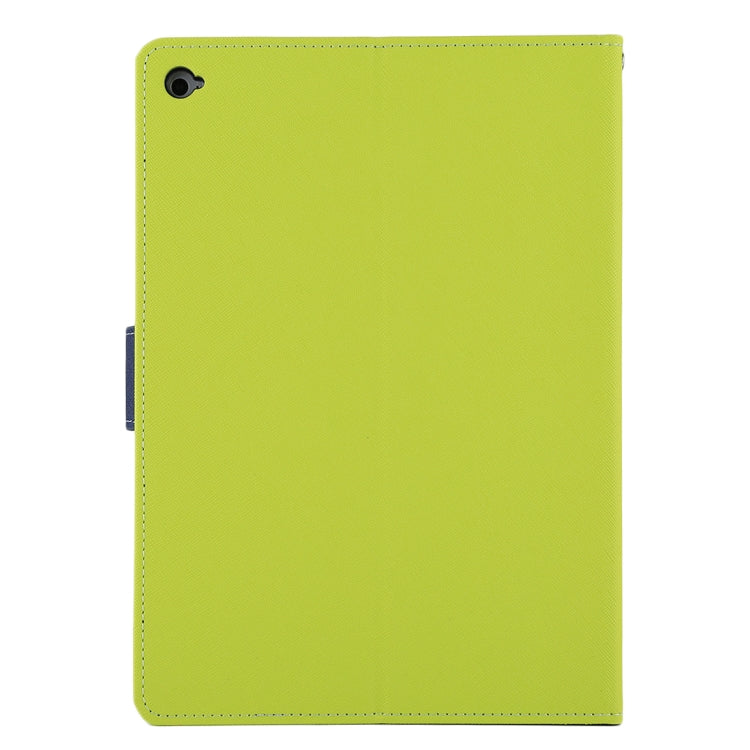 GOOSPERY FANCY DIARY for iPad Air 2 Cross Texture Leather Case with Card Slot & Holder & Wallet