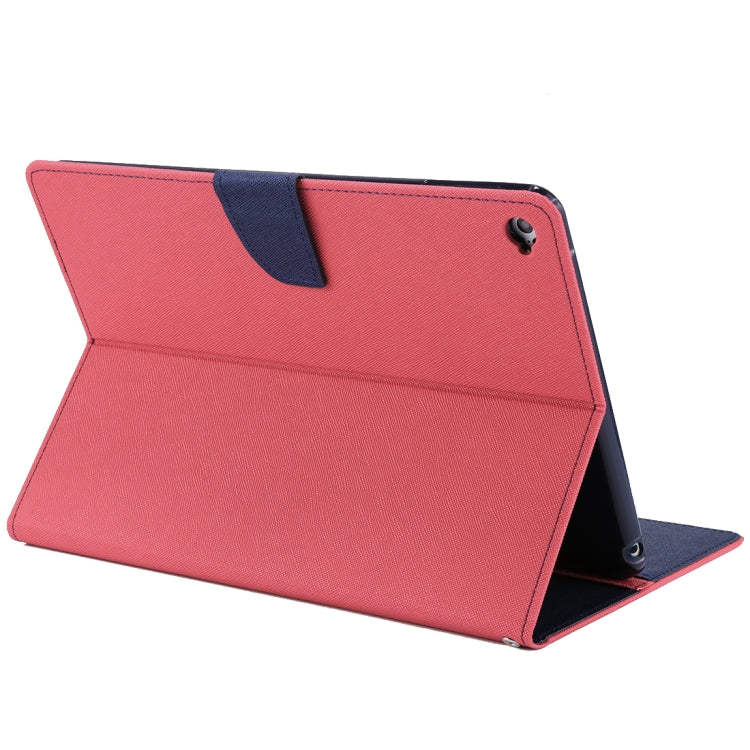 GOOSPERY FANCY DIARY for iPad Air 2 Cross Texture Leather Case with Card Slot & Holder & Wallet