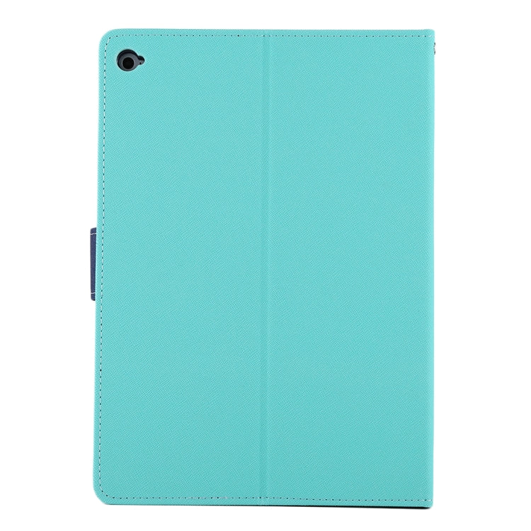 GOOSPERY FANCY DIARY for iPad Air 2 Cross Texture Leather Case with Card Slot & Holder & Wallet