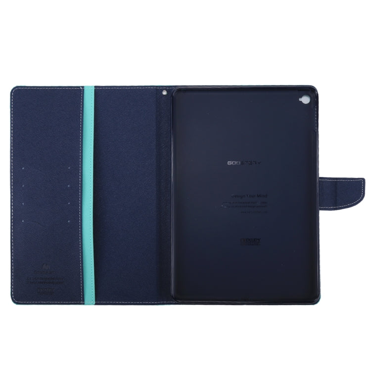 GOOSPERY FANCY DIARY for iPad Air 2 Cross Texture Leather Case with Card Slot & Holder & Wallet