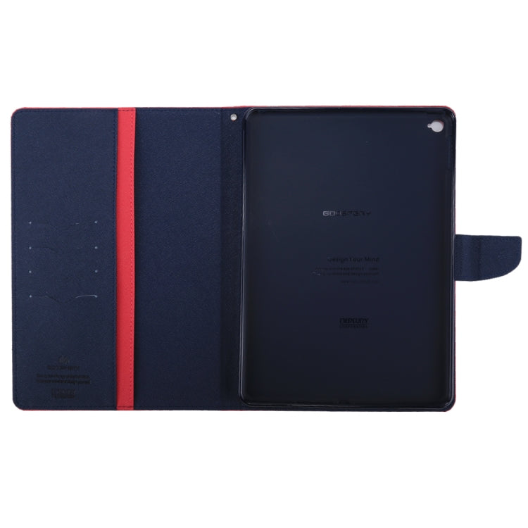 GOOSPERY FANCY DIARY for iPad Air 2 Cross Texture Leather Case with Card Slot & Holder & Wallet