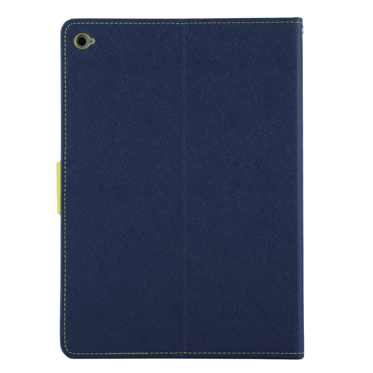 GOOSPERY FANCY DIARY for iPad Air 2 Cross Texture Leather Case with Card Slot & Holder & Wallet