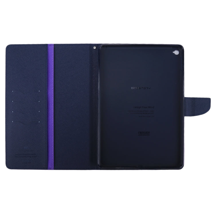 GOOSPERY FANCY DIARY for iPad Air 2 Cross Texture Leather Case with Card Slot & Holder & Wallet