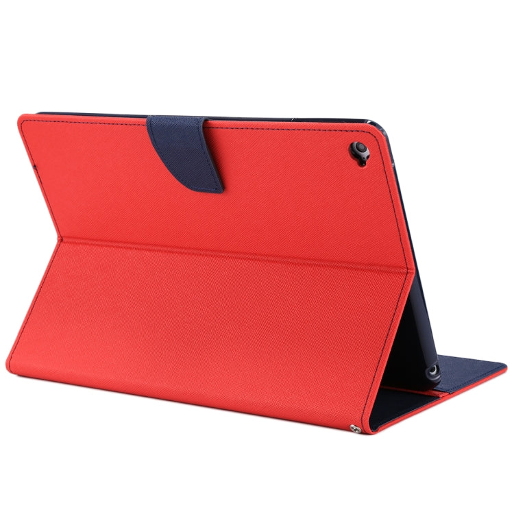 GOOSPERY FANCY DIARY for iPad Air 2 Cross Texture Leather Case with Card Slot & Holder & Wallet