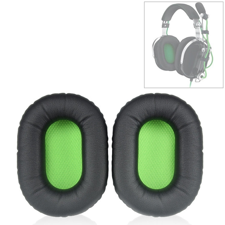 2 PCS For Razer BlackShark Headphone Cushion Sponge Cover Earmuffs Replacement Earpads