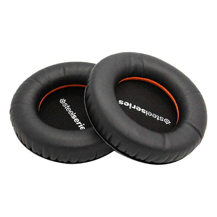 4 PCS For Steelseries Siberia V1 / V2 English Letter Pattern Headphone Cushion Sponge Cover Earmuffs Replacement Earpads