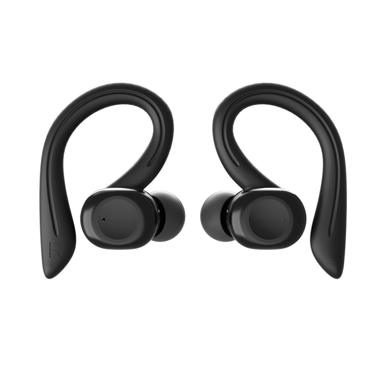 L6 TWS Smart Noise Reduction Touch Ear-mounted Sports Bluetooth Earphone with Charging Box, Support HD Calls (Black)
