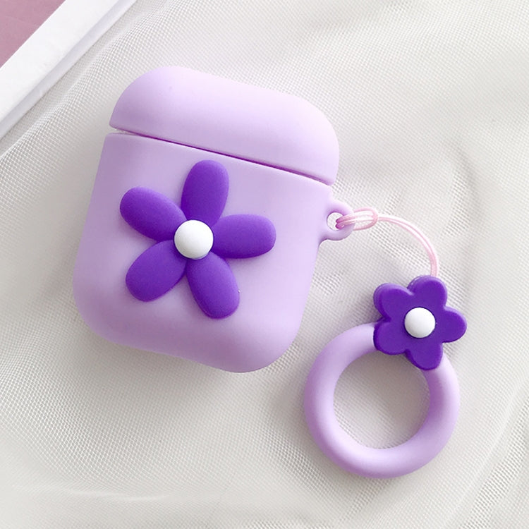 Wireless Earphones Shockproof Little Flower Silicone Protective Case for Apple AirPods 1 / 2