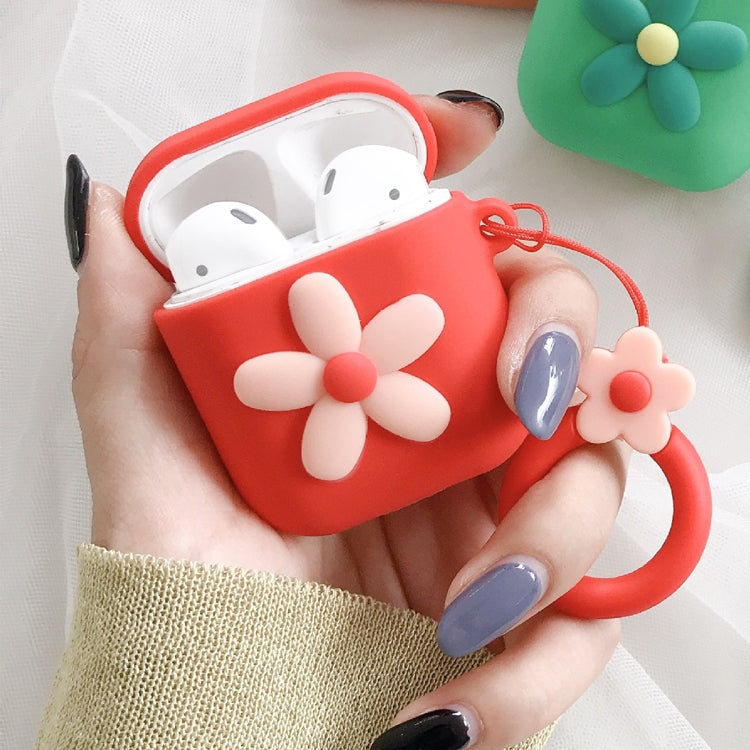 Wireless Earphones Shockproof Little Flower Silicone Protective Case for Apple AirPods 1 / 2