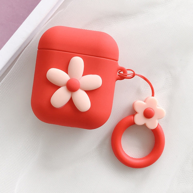Wireless Earphones Shockproof Little Flower Silicone Protective Case for Apple AirPods 1 / 2