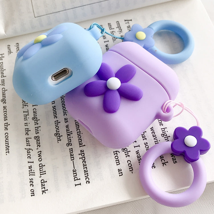 Wireless Earphones Shockproof Little Flower Silicone Protective Case for Apple AirPods 1 / 2