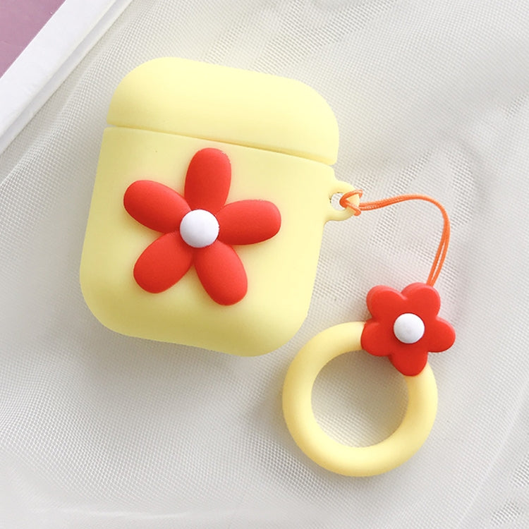 Wireless Earphones Shockproof Little Flower Silicone Protective Case for Apple AirPods 1 / 2