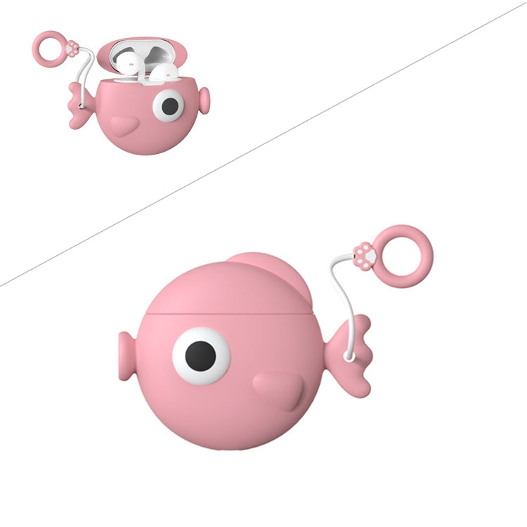 Wireless Earphones Shockproof Cute Fish Silicone Protective Case for Apple AirPods 1 / 2