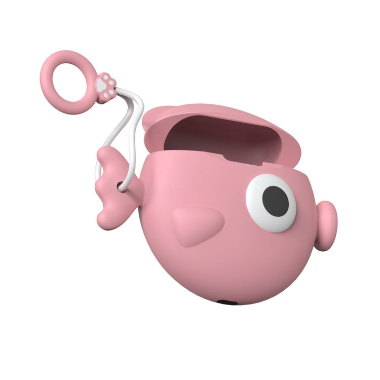 Wireless Earphones Shockproof Cute Fish Silicone Protective Case for Apple AirPods 1 / 2