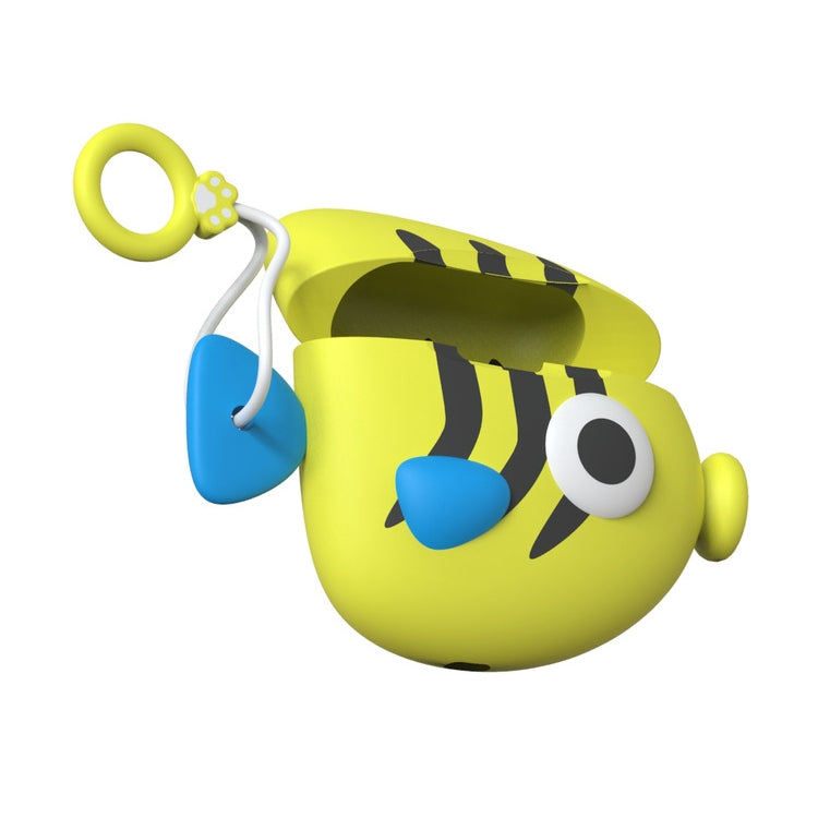 Wireless Earphones Shockproof Cute Fish Silicone Protective Case for Apple AirPods 1 / 2