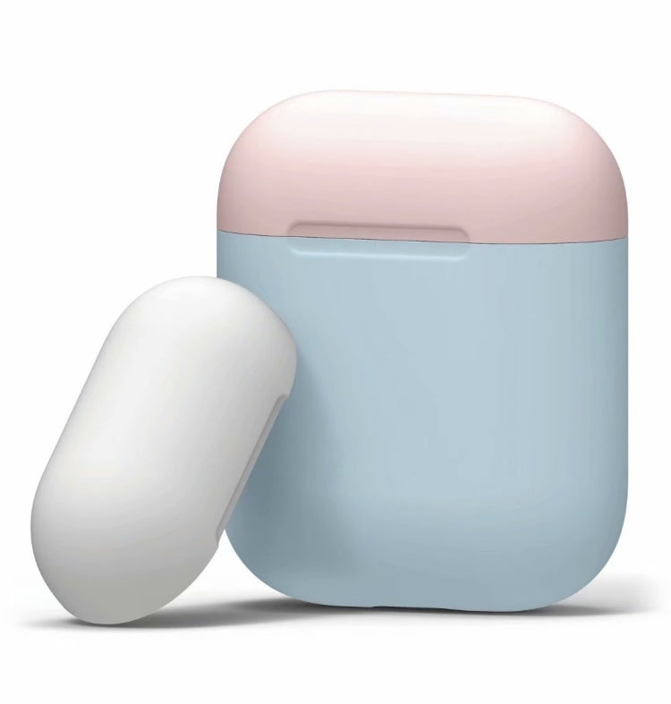 Three Color Dropproof Wireless Earphones Charging Box Protective Case for Apple AirPods 1/2