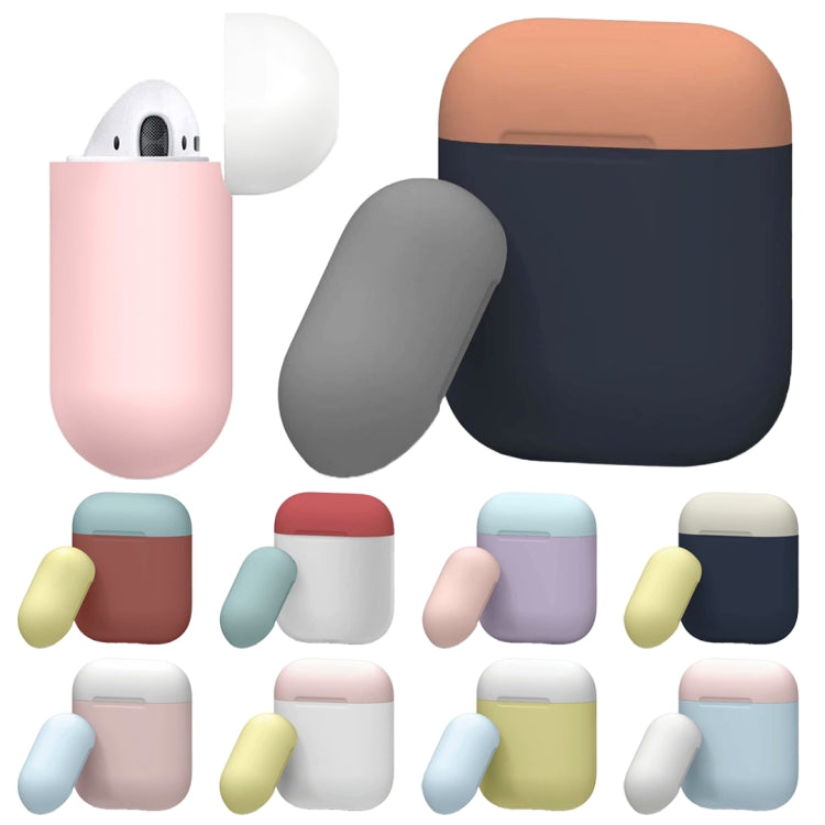 Three Color Dropproof Wireless Earphones Charging Box Protective Case for Apple AirPods 1/2