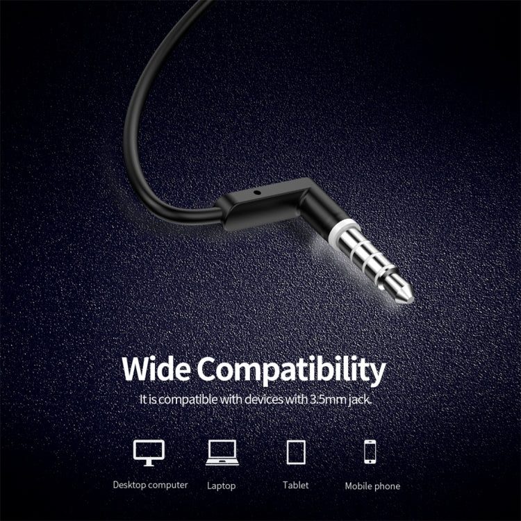 ROCK ES02 Semi In Ear Design Stereo Earphone (Black)
