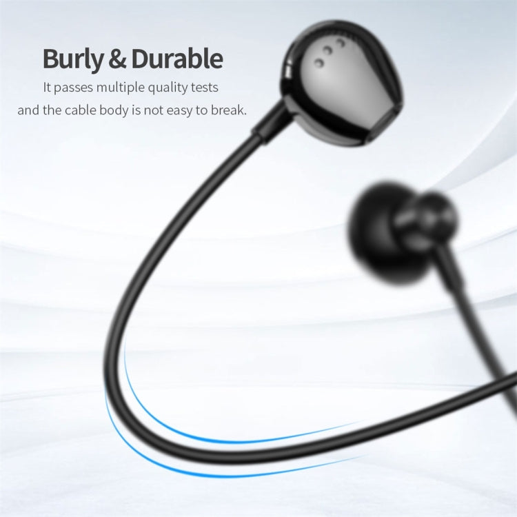ROCK ES02 Semi In Ear Design Stereo Earphone (Black)