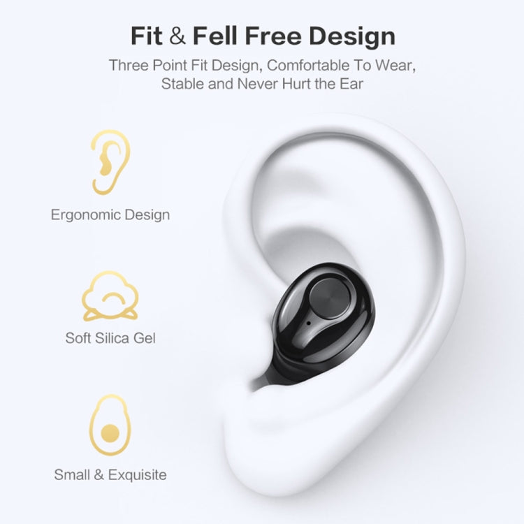 FLOVEME YXF204093 TWS In-Ear Bluetooth 5.0 Earphone with Charging Box(Black)