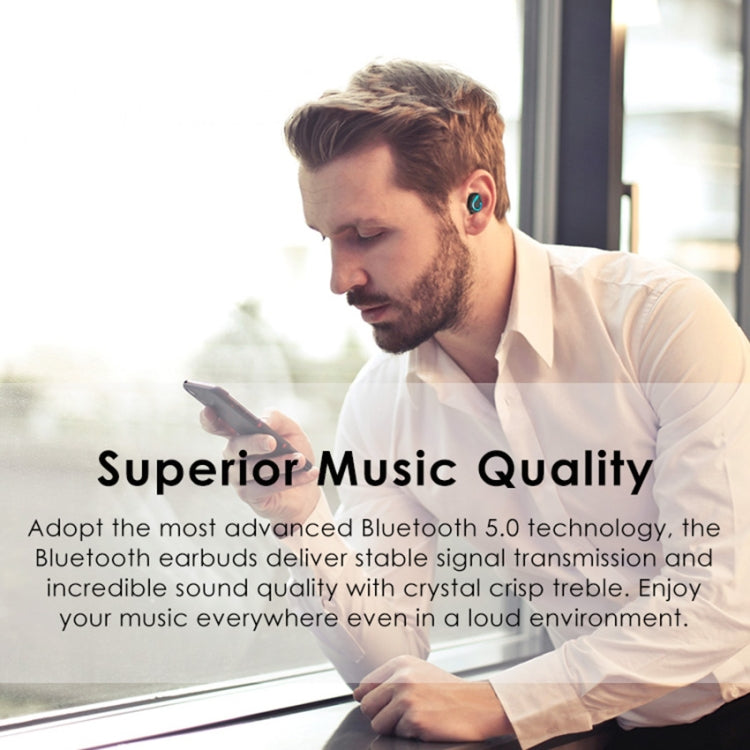 Q82 TWS Bluetooth 5.0 Digital Stereo Wireless Earphone with Charging Box