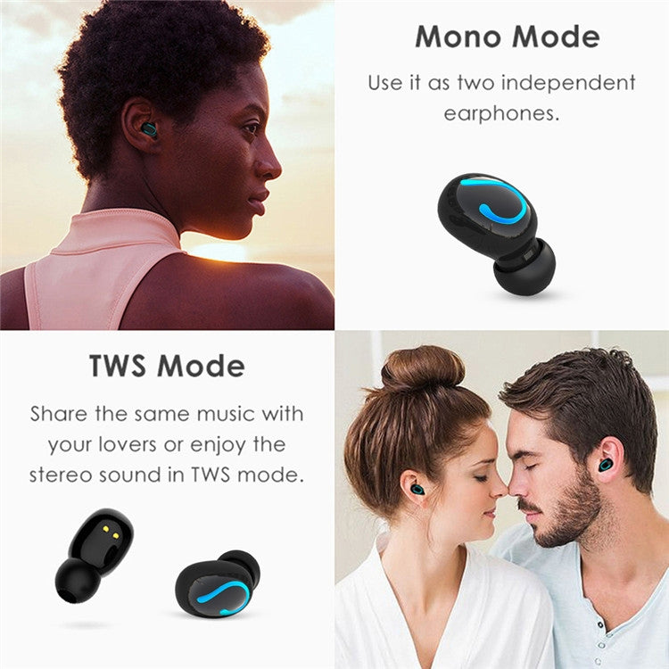 Q82 TWS Bluetooth 5.0 Digital Stereo Wireless Earphone with Charging Box