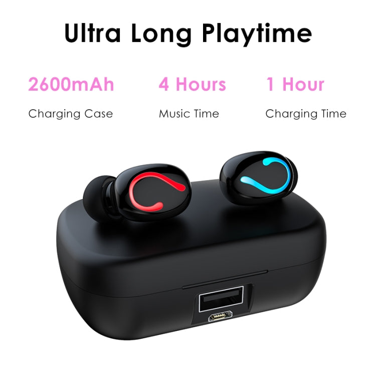 Q82 TWS Bluetooth 5.0 Digital Stereo Wireless Earphone with Charging Box
