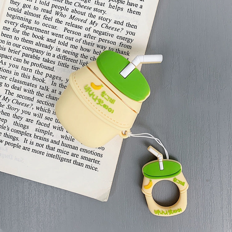 Wireless Earphones Shockproof Milk Silicone Protective Case for Apple AirPods 1 / 2